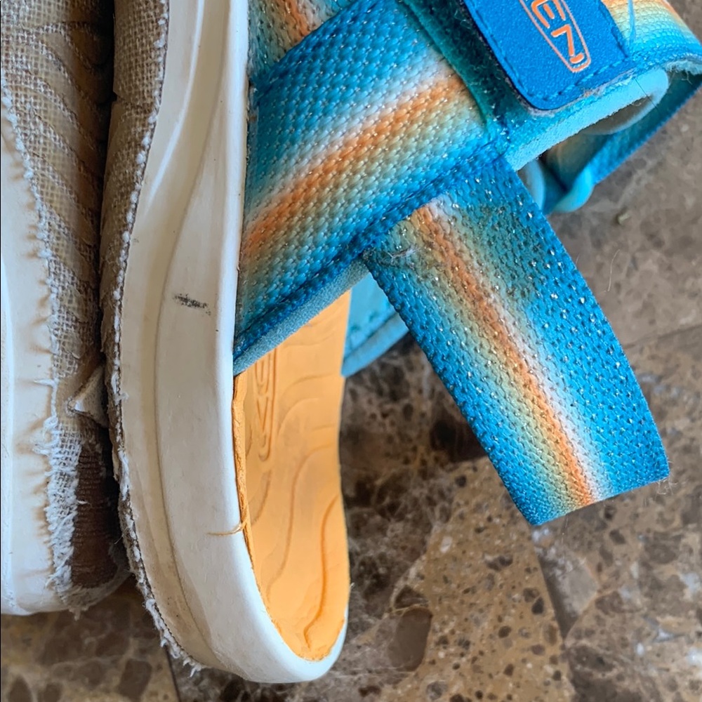 Keen Blue and Orange Outdoor Sandals - Picture 8 of 16